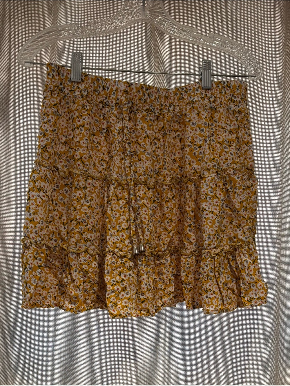 Cellabie Tiered Ruffle Skirt - Yellow